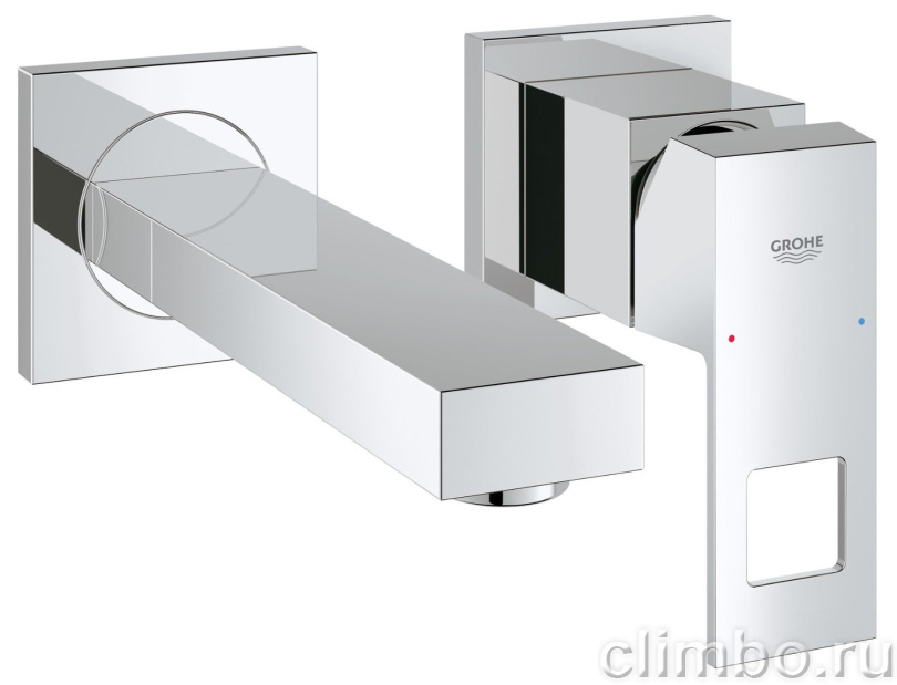 Смеситель для раковины GROHE Eurocube (верхняя монтажная часть, вынос 177), 19895000 — фото товара