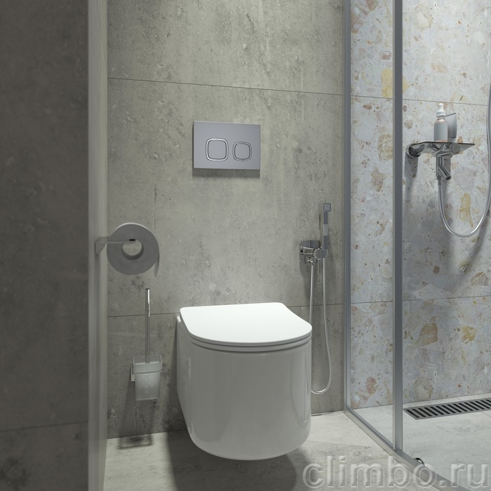 Клавиша смыва, универсальная, хром, Unifix, 004, IDDIS — фото товара