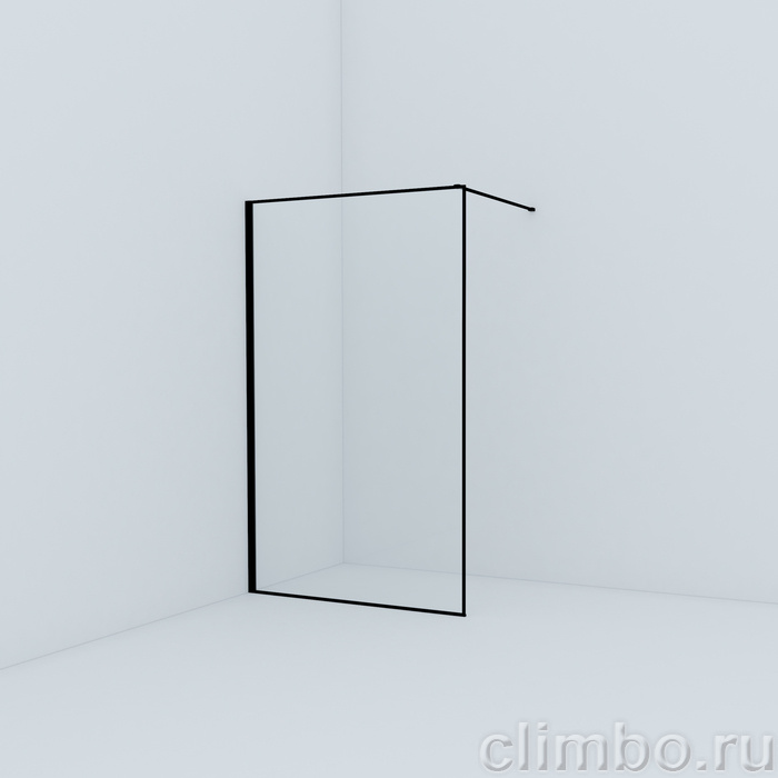 Душевая перегородка Walk In, черный 120x195, Slide, IDDIS, SLI8BS2i23 — фото товара