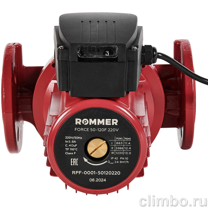 ROMMER Насос циркуляционный 50-120F 220V — фото товара