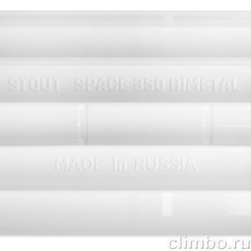 Биметаллический секционный радиатор Stout Space 350 - 8 секц. — фото товара