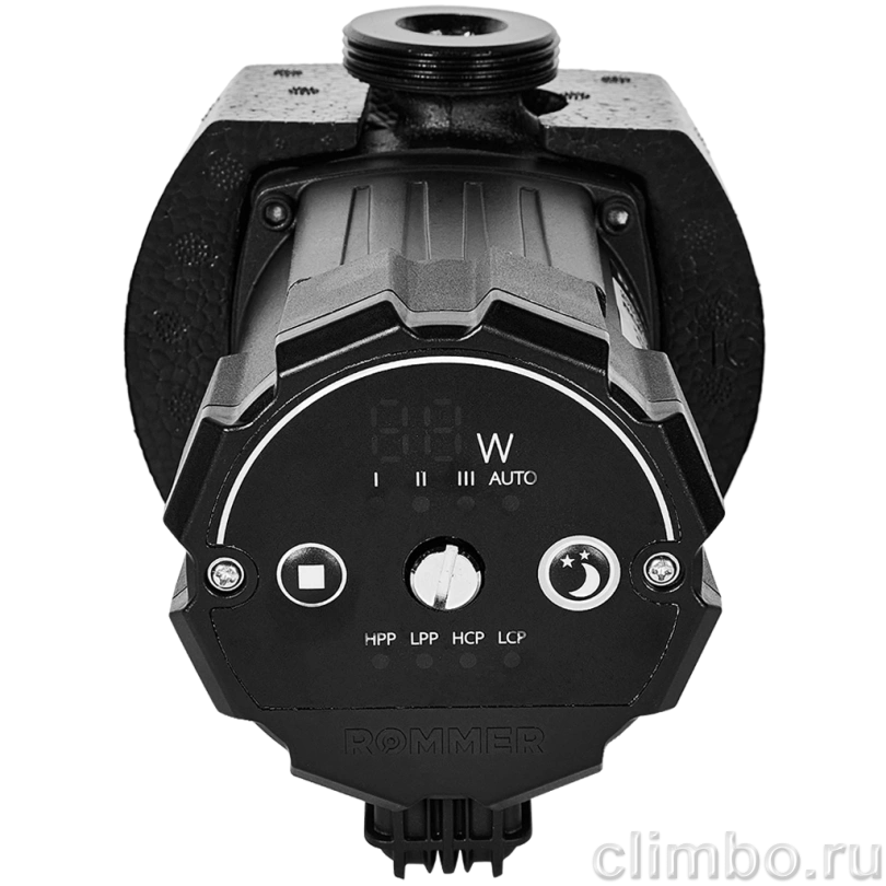 Частотный циркуляционный насос ROMMER PROFI EVO 25/60-130 с гайками и теплоизоляцией — фото, детали конструкции