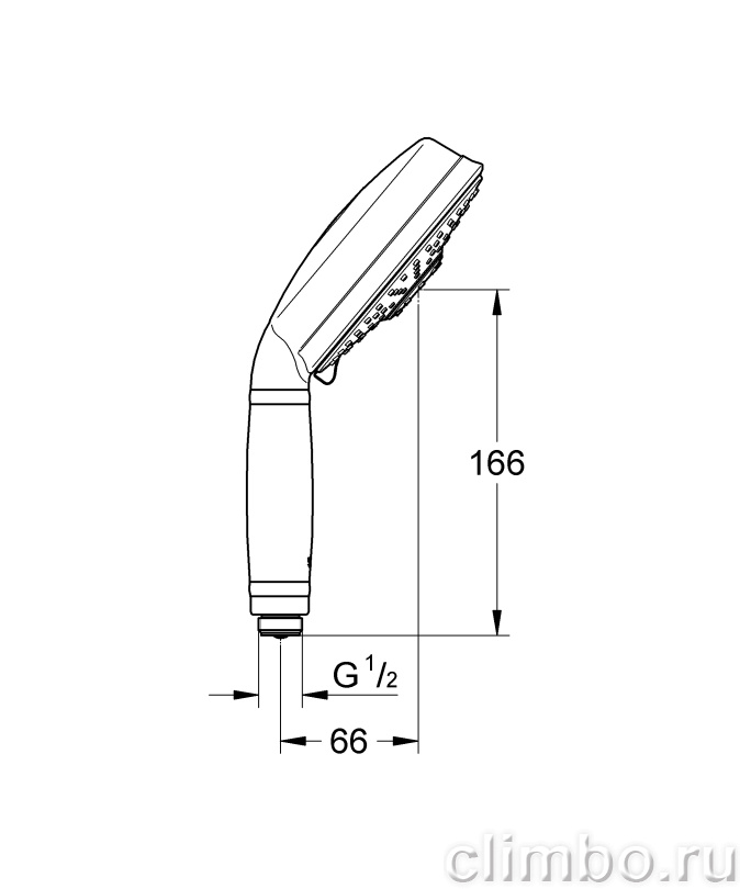 Ручной душ GROHE Rainshower Rustic 130 (3 режима), 27127000 — фото товара