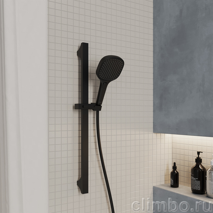 ILS3FB0M18, Лейка для душа, черная матовая, 3F, Ideal Spa, Milardo — фото товара