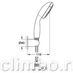Душевой набор GROHE Tempestaic 3 режима, 27849000 — фото товара