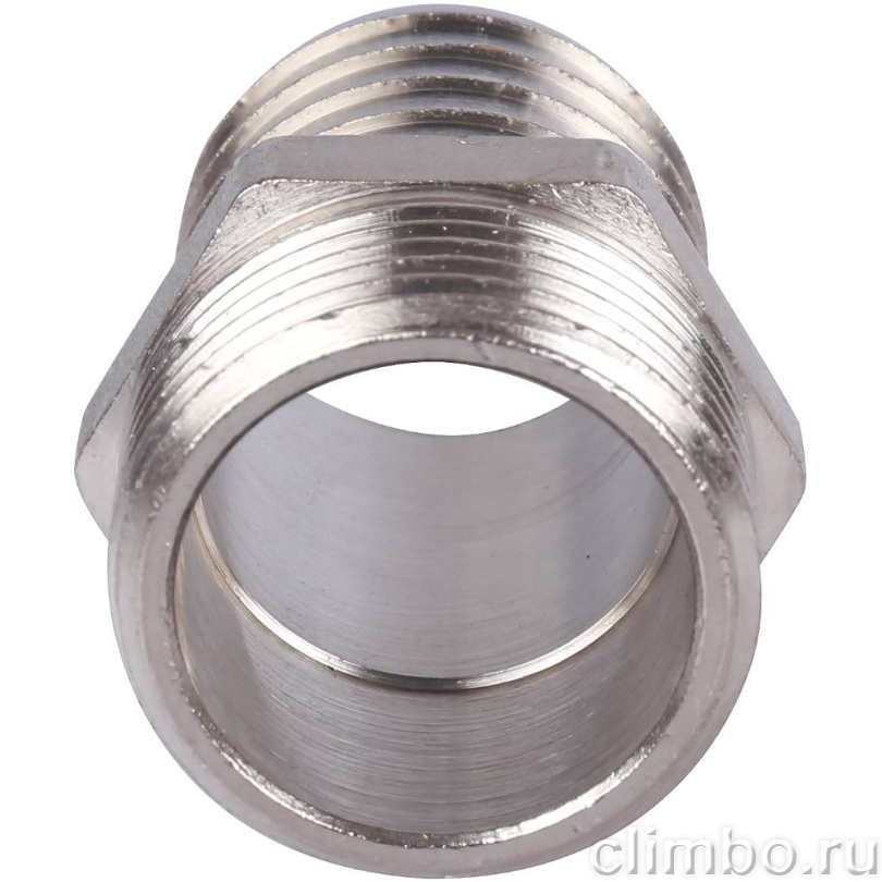 STOUT Штуцер НР никелированный 1"x30 — фото товара