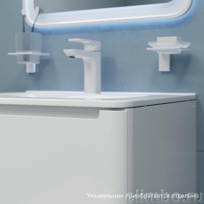 Тумба подвесная, белый, 60 см, Edifice,  IDDIS, EDI60W0i95. Подходит умывальник  0106000i28 — фото товара