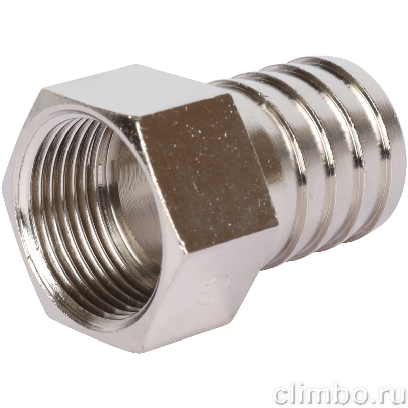STOUT Штуцер ВР никелированный 3/4"x25 — фото товара