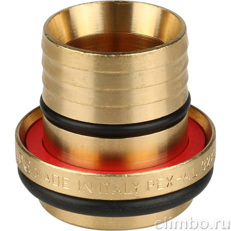 STOUT Угольник-переходник с внутренней резьбой 1"x32 для металлопластиковых труб винтовой — фото товара