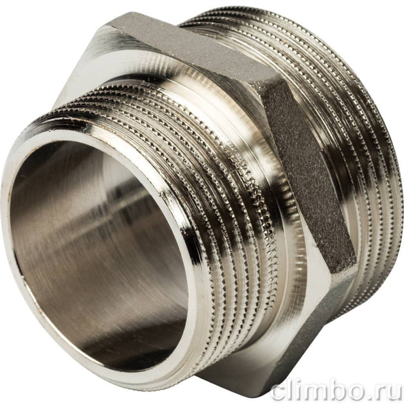 STOUT Ниппель НН переходной никелированный 11/2X11/4 — фото товара