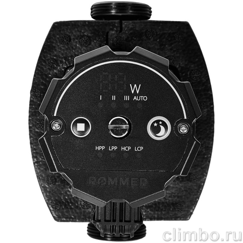 Частотный циркуляционный насос ROMMER PROFI EVO 25/60-180 с гайками и теплоизоляцией — фото, детали конструкции