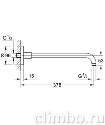 Душевой кронштейн GROHE Rainshower, 28982KS0 — фото товара