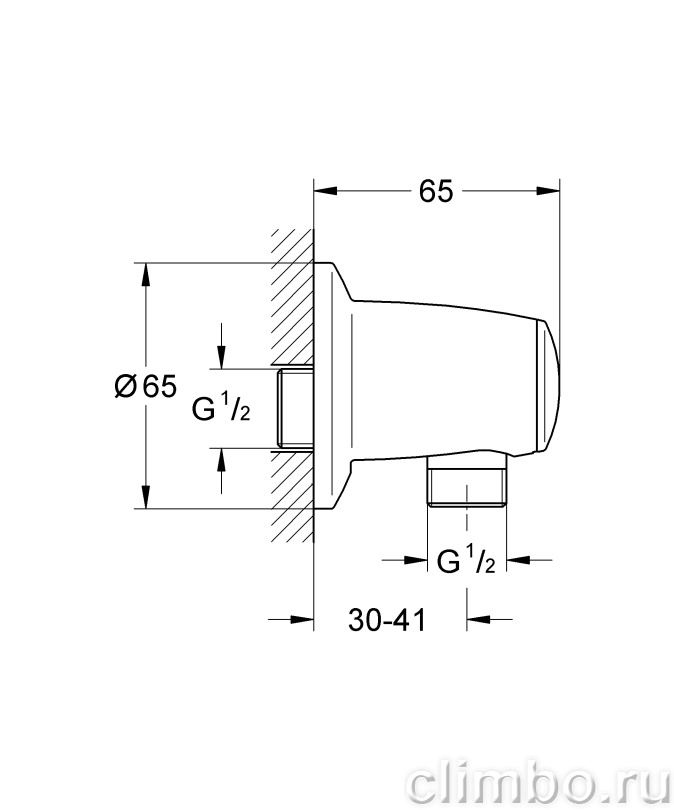 Подключение для душевого шланга GROHE Movario, 28405000 — фото товара