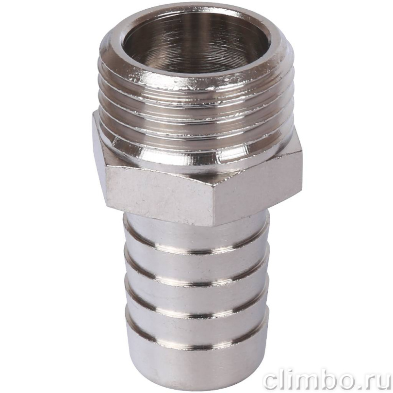 STOUT Штуцер НР никелированный 1/2"x16 — фото товара