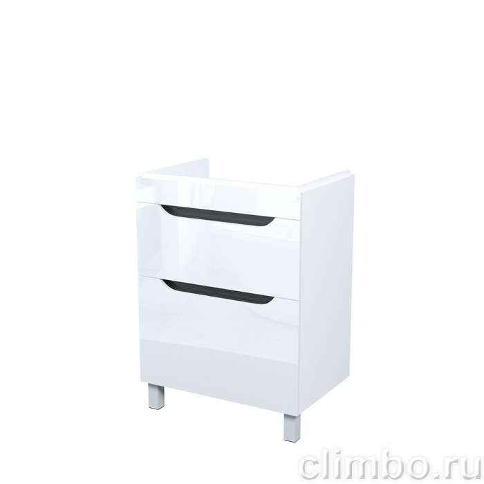 Тумба напольная, 60 см, белый, Рэй (Ray), IDDIS, RAY60WFi95 подходит умыв. 4076000i28 — фото, детали конструкции