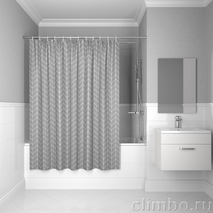 Штора для ванной, 200x240 см, Полиэстер, IDDIS, BD06P24i11 — фото товара