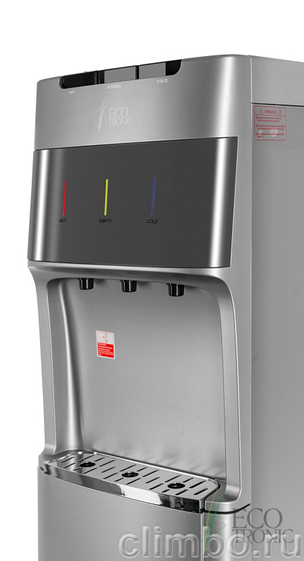 Кулер с нижней загрузкой бутыли Ecotronic M30-LXE silver+SS — фото товара