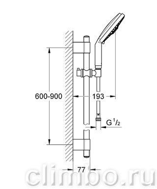 Ручной душ GROHE Rainshower Cosmopolitan (4 режима), 28756000 — фото товара