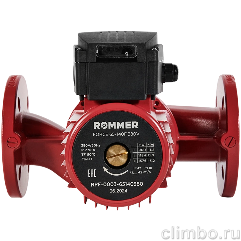 ROMMER Насос циркуляционный 65-140F 380V — фото товара