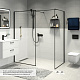 Душевая перегородка Walk In, черный 100x195, Slide, IDDIS, SLI8BS1i23 — фото товара