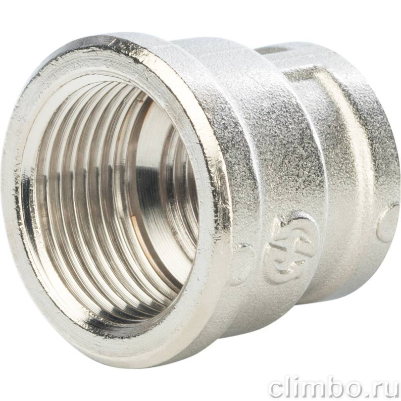 STOUT Муфта ВВ переходная никелированная 3/4X1/2 — фото товара