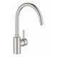 Смеситель для кухни GROHE Eurosmart Cosmopolitan, высокий излив, суперсталь (32843DC2) — фото товара
