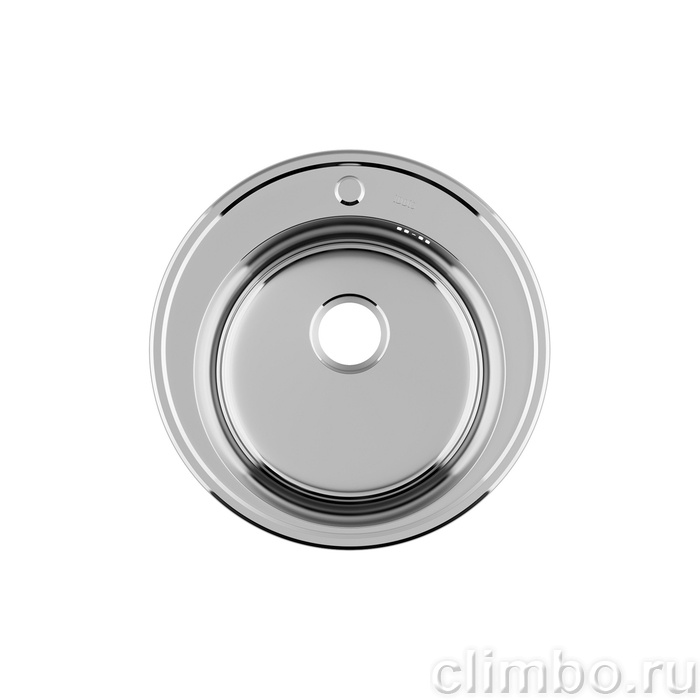 Мойка, нержавеющая cталь, полированная, D510, Basic, IDDIS, BAS51P0i77 — фото товара