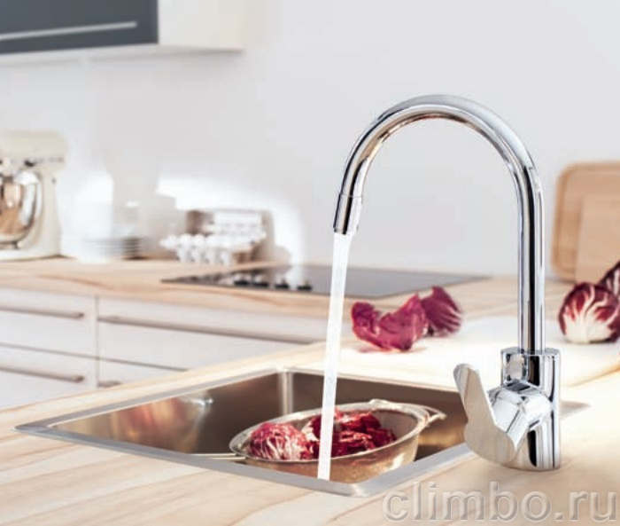 Смеситель для кухни GROHE Eurostyle Cosmopolitan с высоким изливом, 33975002 — фото товара