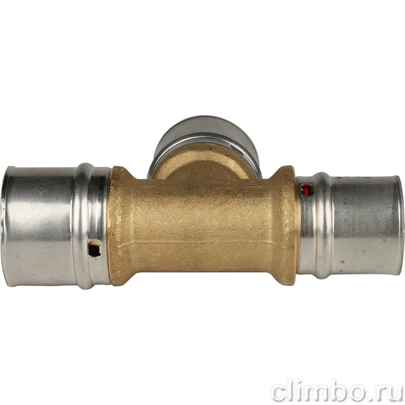 STOUT Тройник переходной 32x32x26 для металлопластиковых труб прессовой (SFP-0005-323226) — фото товара