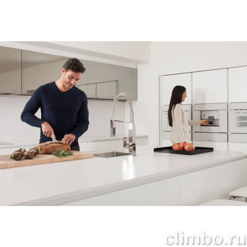 Смеситель для кухни GROHE Eurocube профессиональный, хром (31395000) — фото товара