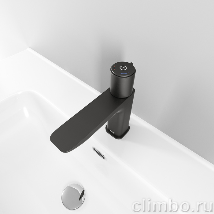 Смеситель для умывальника с управлением Push Control графит Slide IDDIS — фото товара