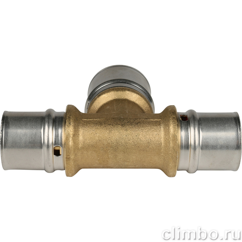 STOUT Тройник переходной 26х32х26 для металлопластиковых труб прессовой (SFP-0005-263226) — фото товара
