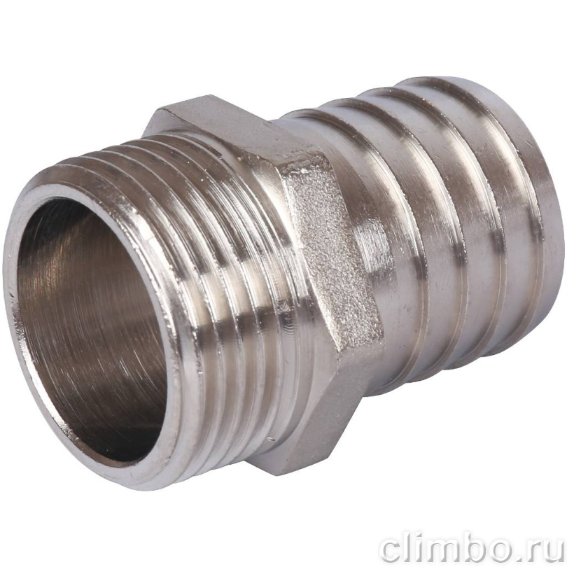STOUT Штуцер НР никелированный 1"x30 — фото товара