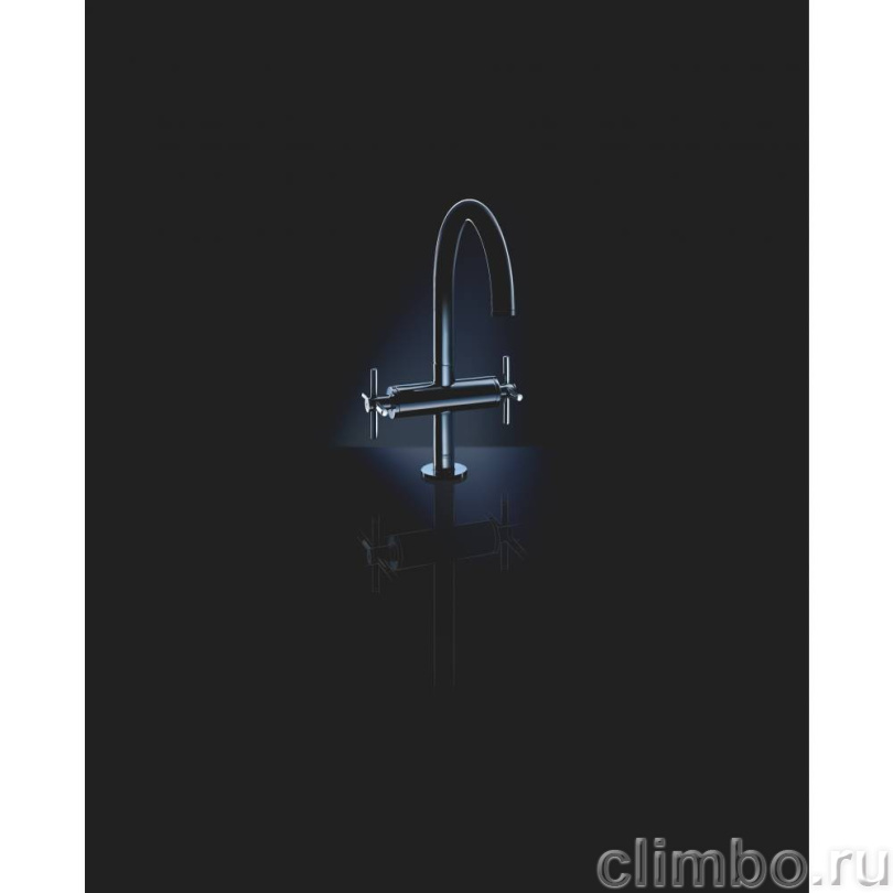 Смеситель двухвентильный Atrio New для раковины на 1 отверстие, хром (21019003) — фото товара