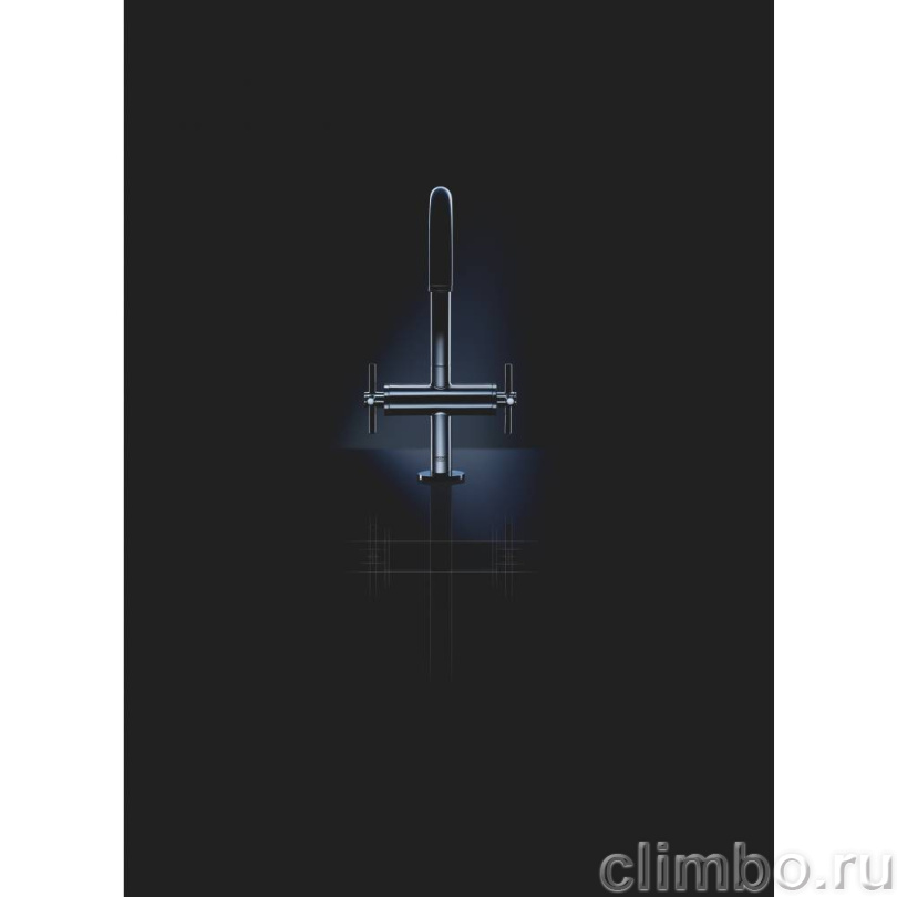 Смеситель двухвентильный Atrio New для раковины на 1 отверстие, хром (21019003) — фото товара