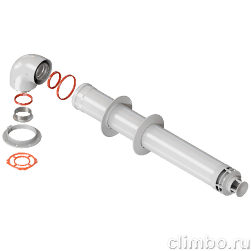 RCA-6010-260900 Комплект дымохода СТАНДАРТ 60/100 - 900мм (IMMERGAS) — фото товара