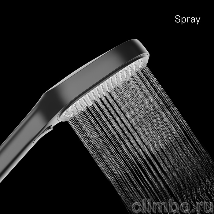 ILS3FB0M18, Лейка для душа, черная матовая, 3F, Ideal Spa, Milardo — фото товара