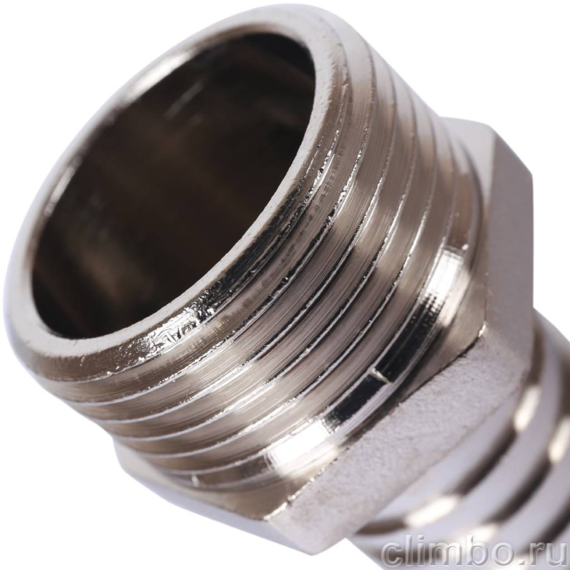 STOUT Штуцер НР никелированный 1"x25 — фото товара