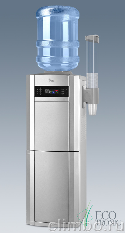 Кулер Ecotronic G21-LSPM Silver со шкафчиком-озонатором — фото товара