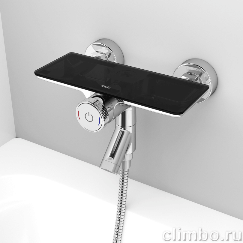 Смеситель для ванны с управлением Push Control Shelfy IDDIS — фото товара