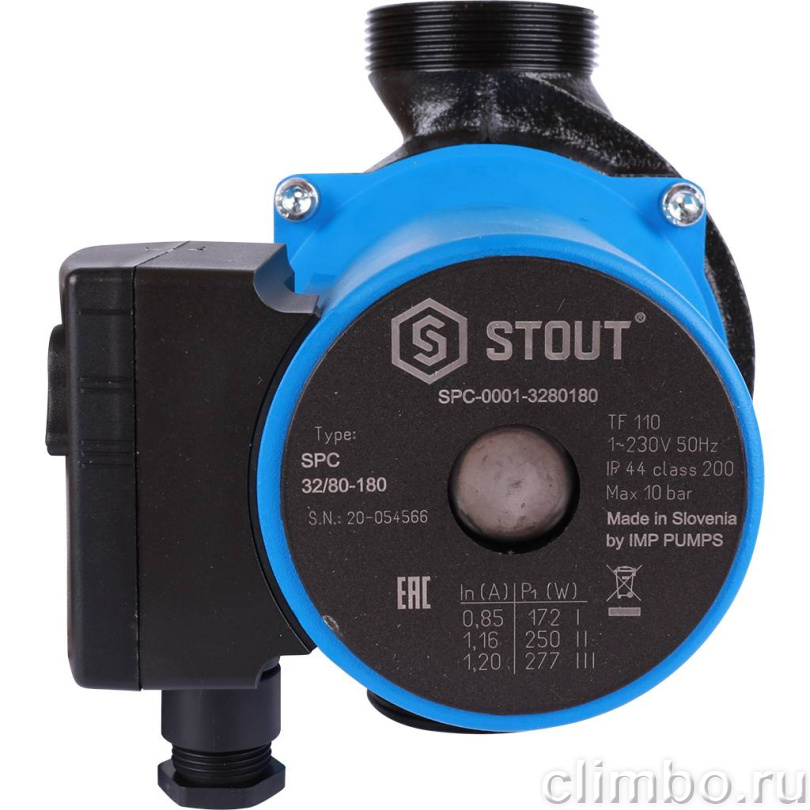 STOUT Насос циркуляционный 32/80-180 — фото товара