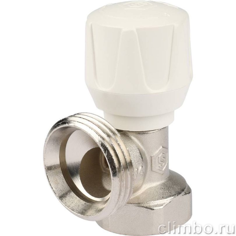 STOUT SVR Клапан ручной терморегулирующий, угловой 3/4" — фото товара