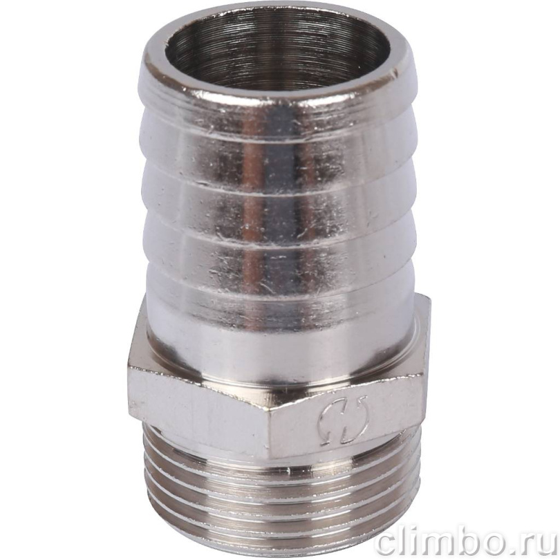 STOUT Штуцер НР никелированный 3/4"x25 — фото товара