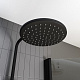 Душевой гарнитур с верхней лейкой, черный матовый, Ray, IDDIS, RAYMS3Fi76 — фото товара
