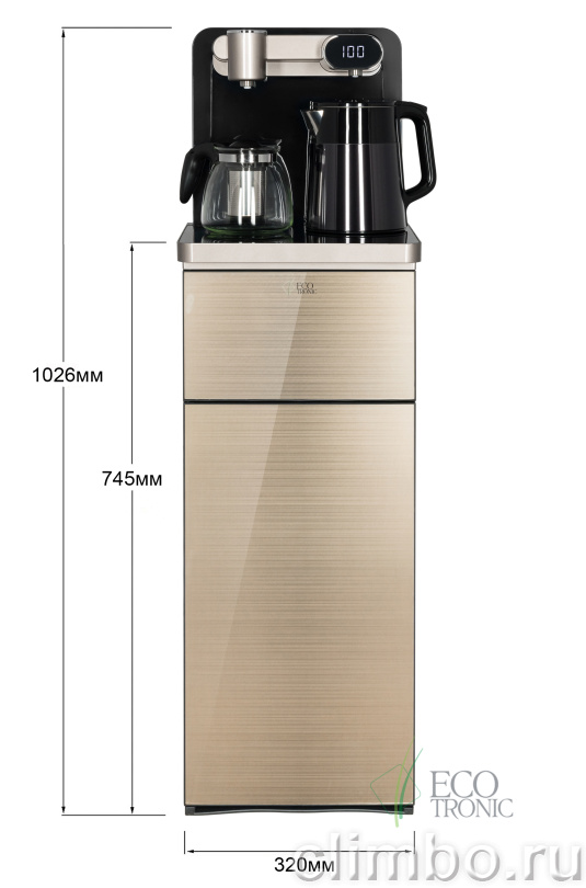 Кулер с чайным столиком Teabar Ecotronic TB40-LE gold — фото товара