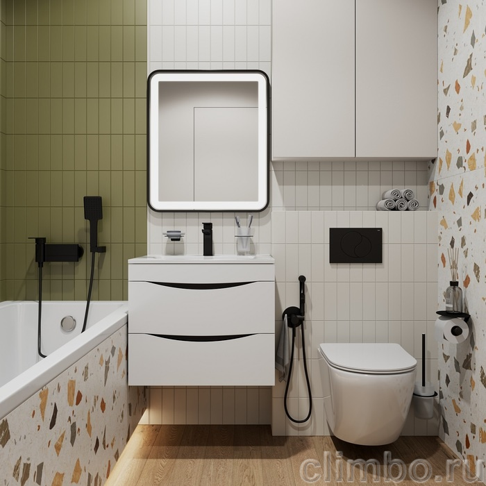 Клавиша смыва, универсальная, чёрная, Unifix, 002, IDDIS — фото товара