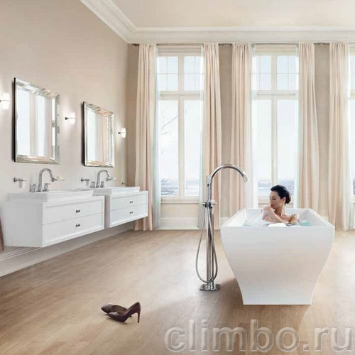 Смеситель для ванны GROHE Grandera с душевым гарнитуром, свободностоящий, 23318IG0 — фото товара
