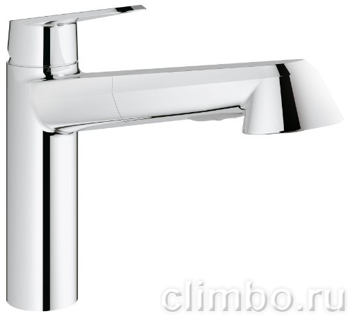 Смеситель для кухни GROHE Eurodisc Cosmopolitan с выдвижной лейкой, 32257002 — фото товара