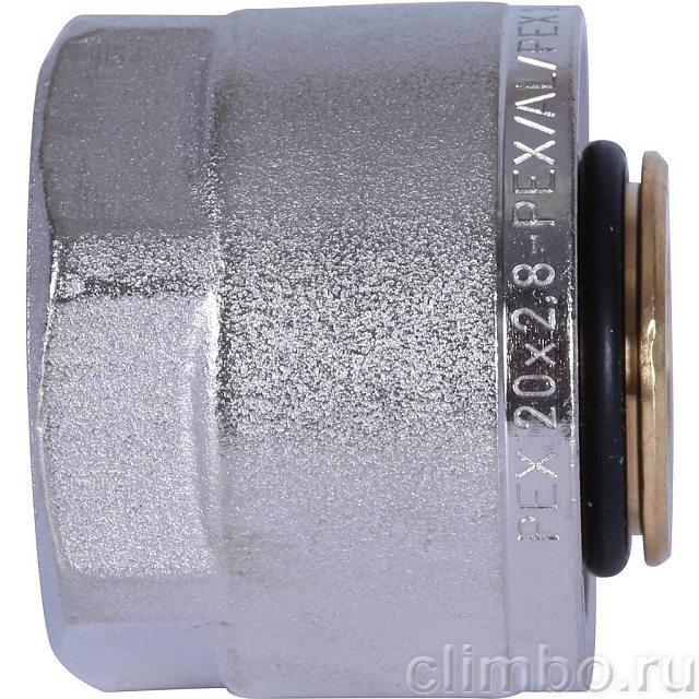 Фитинг компрессионный STOUT евроконус для труб PEX-AL-PEX 20х2,9х3/4 — фото, детали конструкции