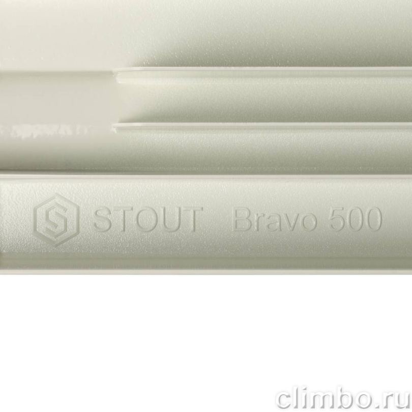 Алюминиевый секционный радиатор Stout Bravo 500 - 4 секц. — фото товара